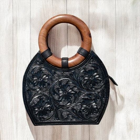 Tooled Leather Handbag