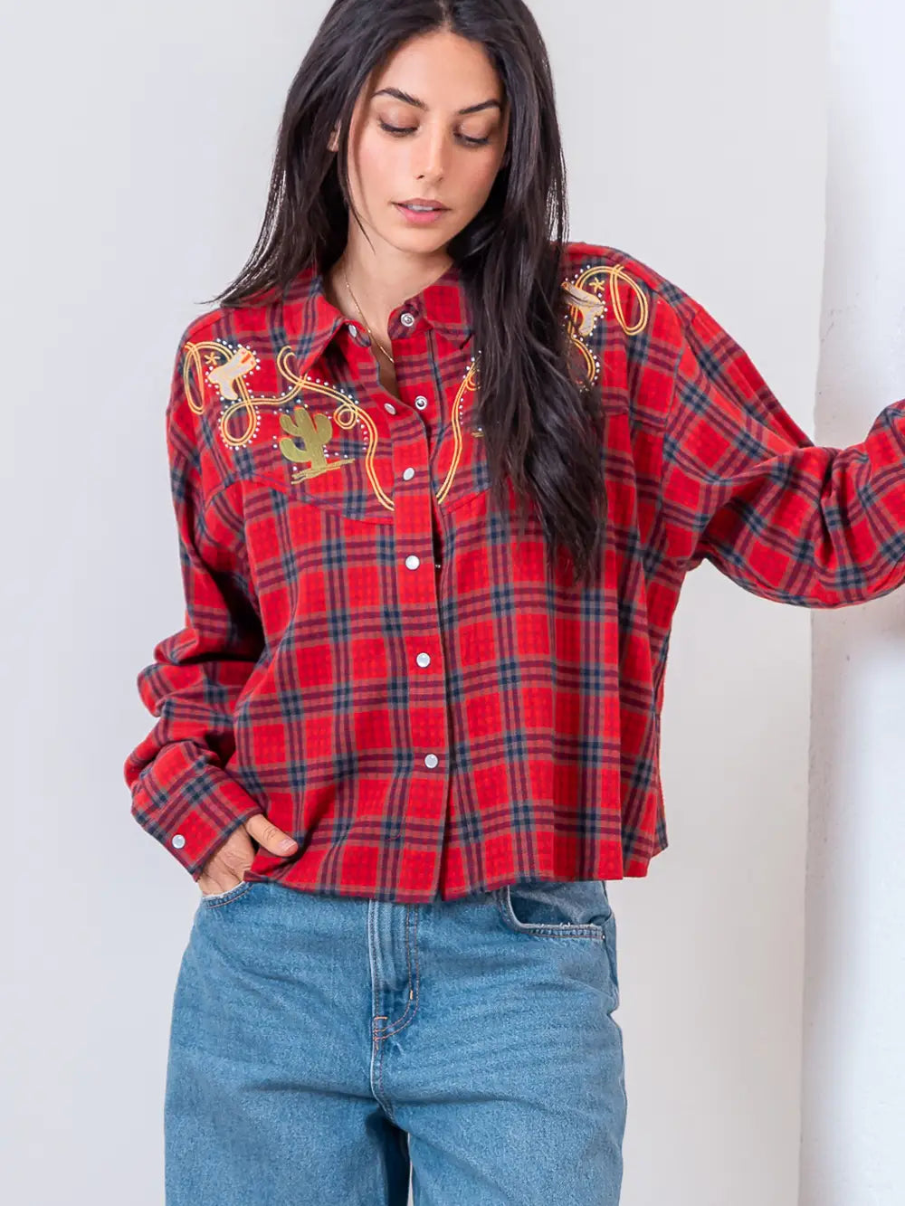 Rowan Embroidered Western Shirt