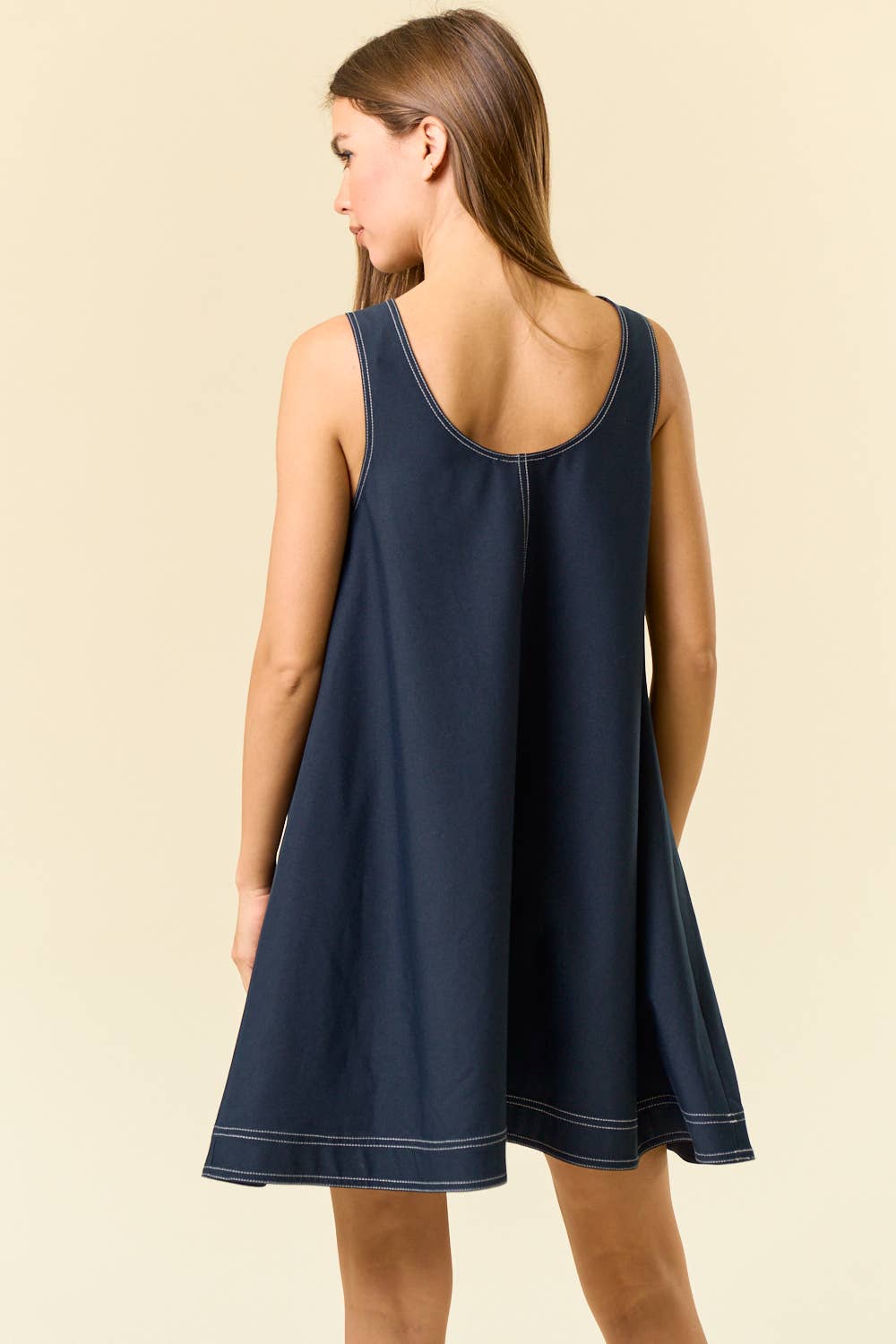 The Lauren Top Stitched Mini Dress