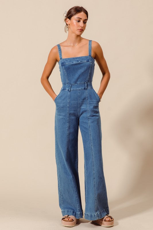The Gemma Denim Jumpsuit