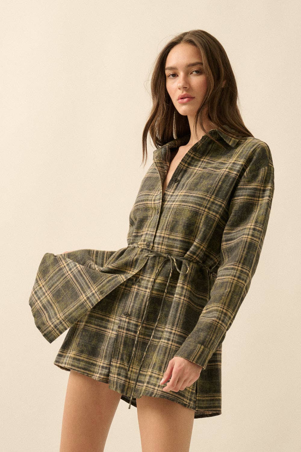 The Saddle Creek Plaid Romper