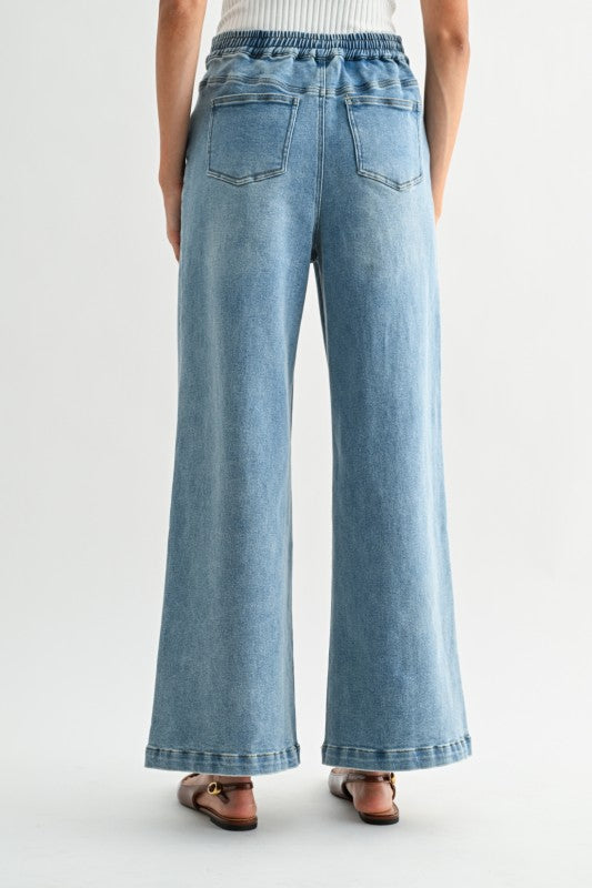 The Palomino Embroidered Wide Leg Jeans
