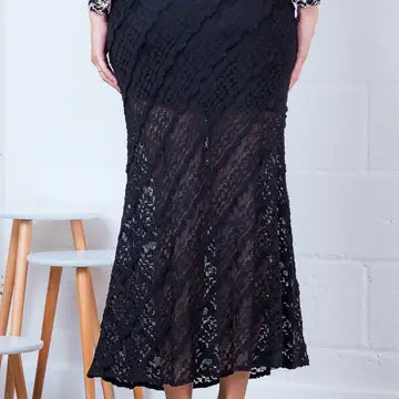 The Maren Lace Midi Skirt