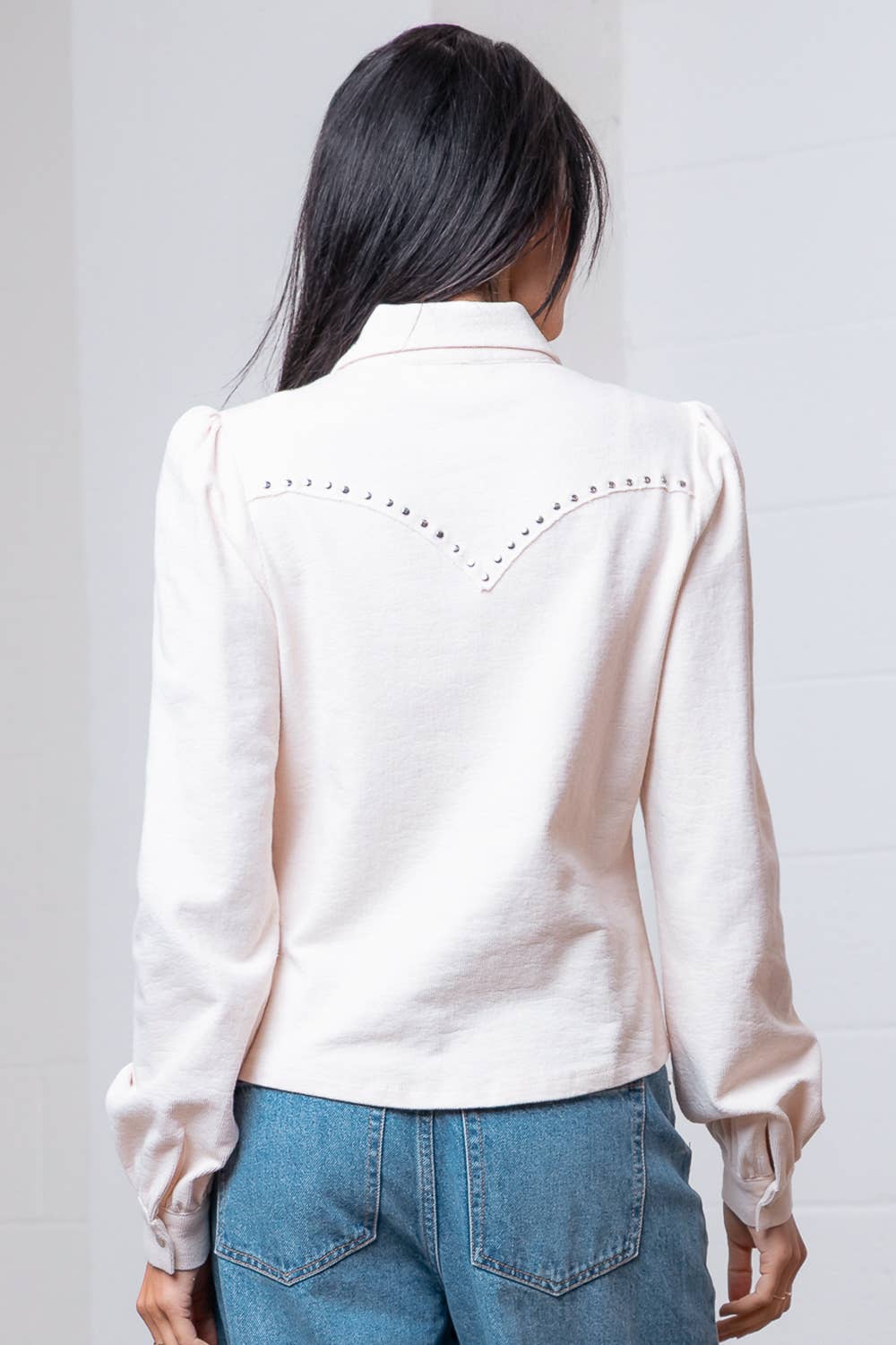 The Tatum Studded Western Blouse