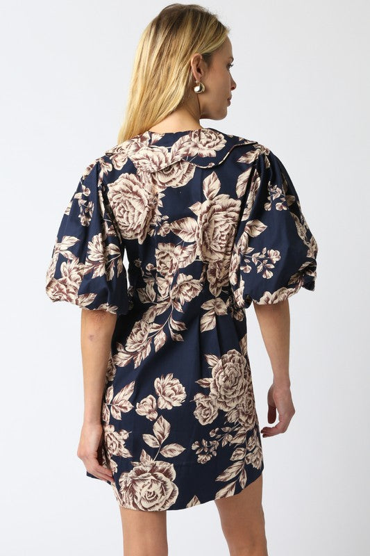 The Shiloh Navy Floral Mini Dress