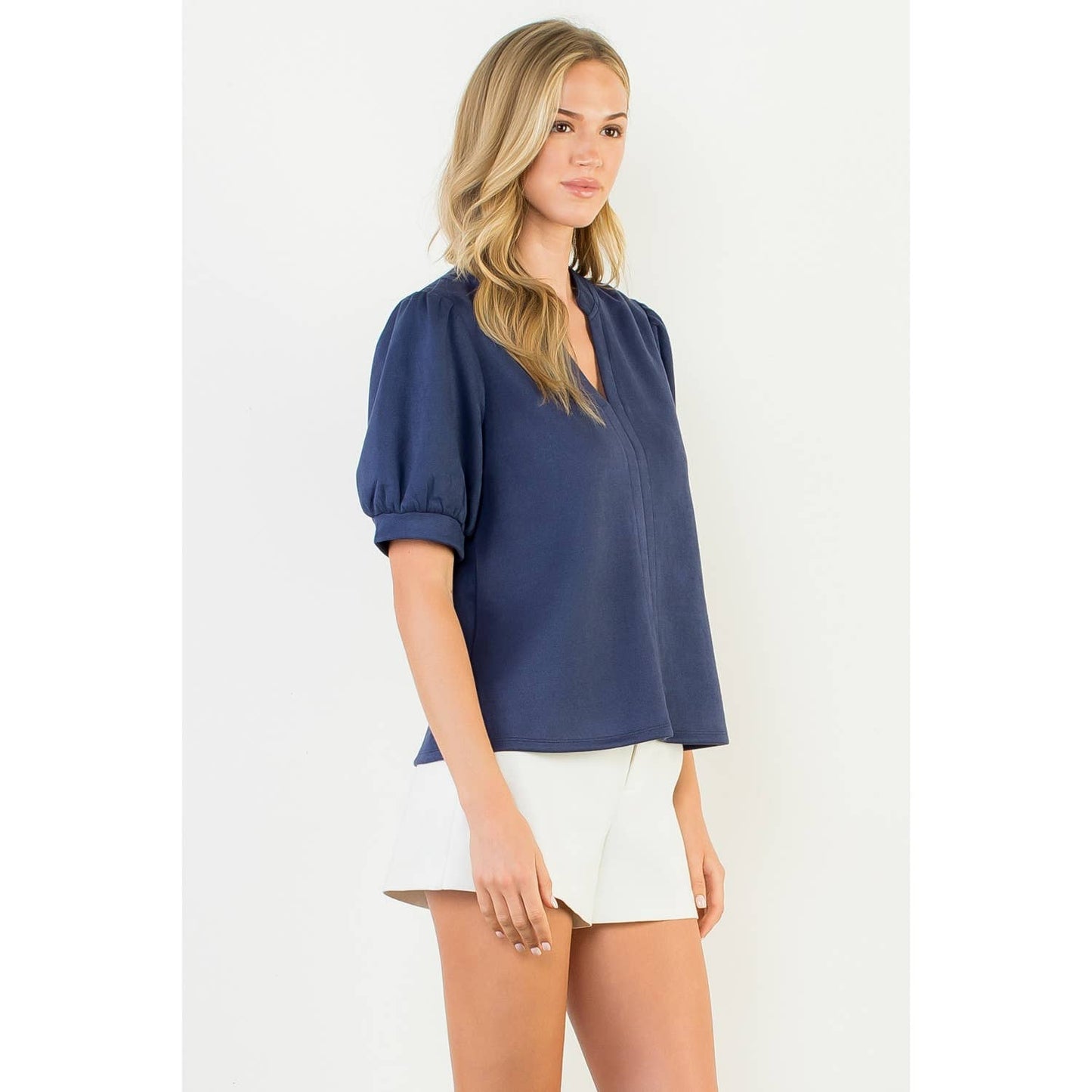 The Veronica Faux Suede Blouse