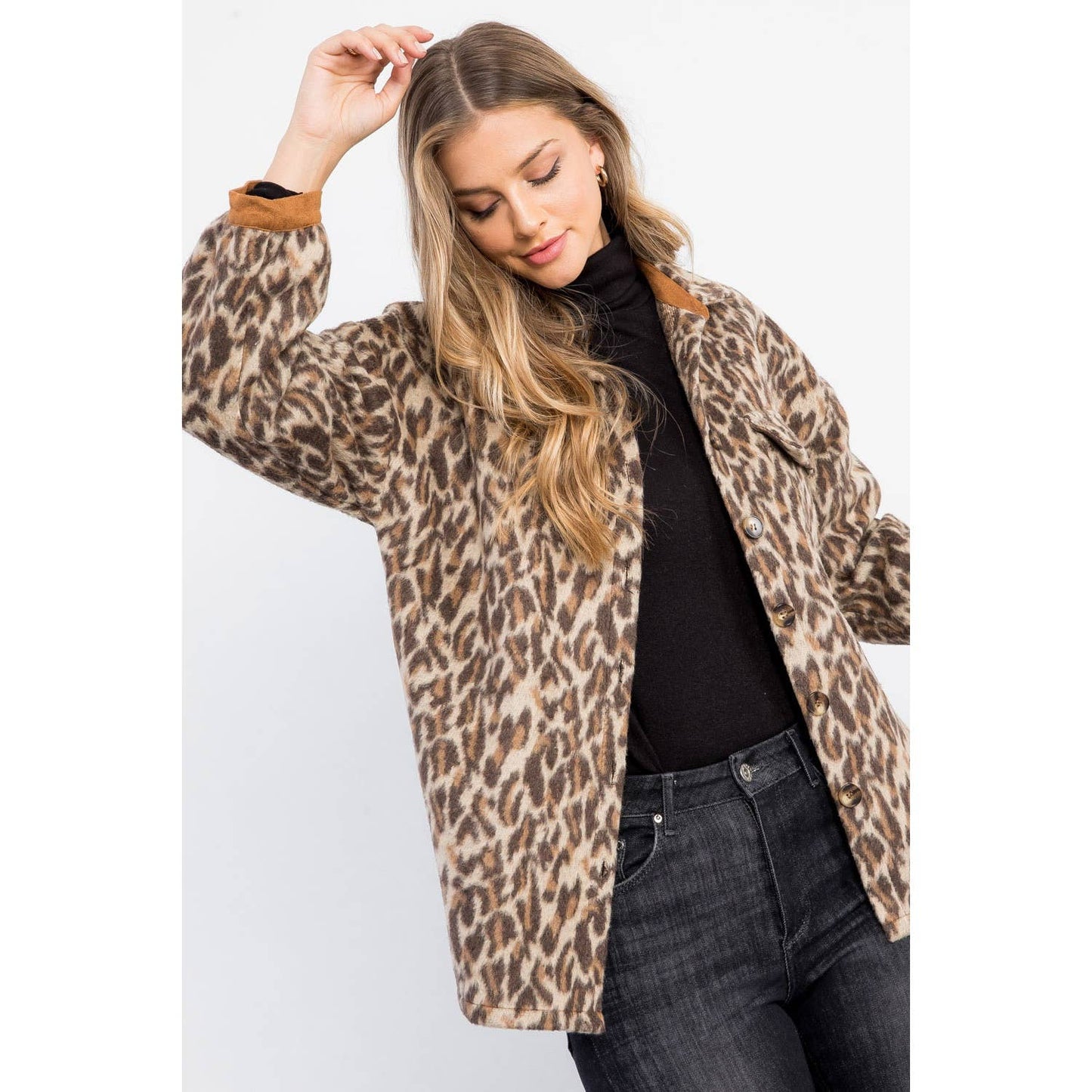 Wild Side Leopard Print Shacket