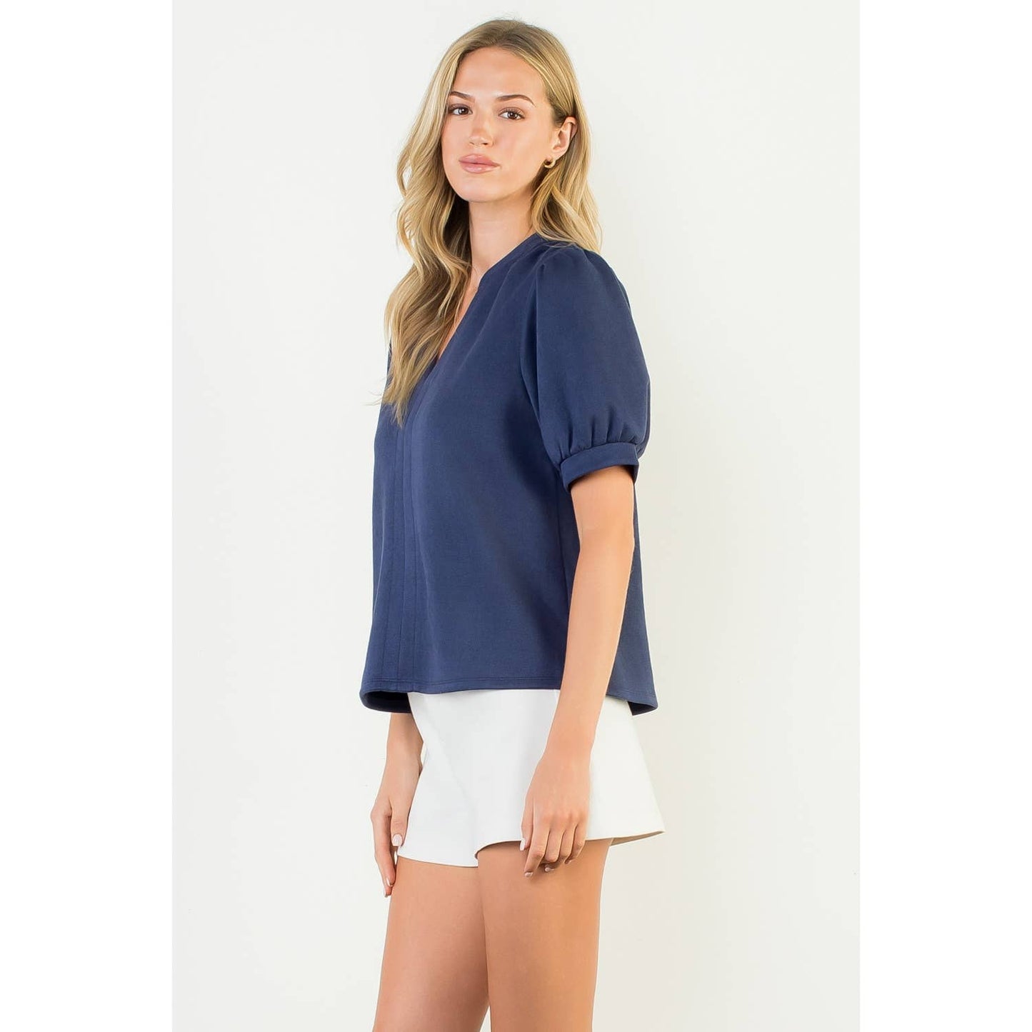 The Veronica Faux Suede Blouse