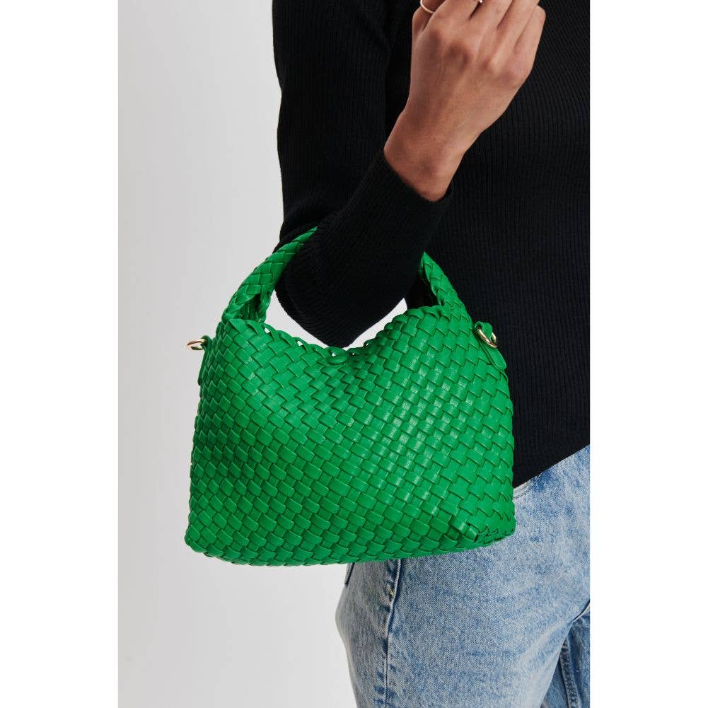 Jessamine Woven Vegan Leather Crossbody