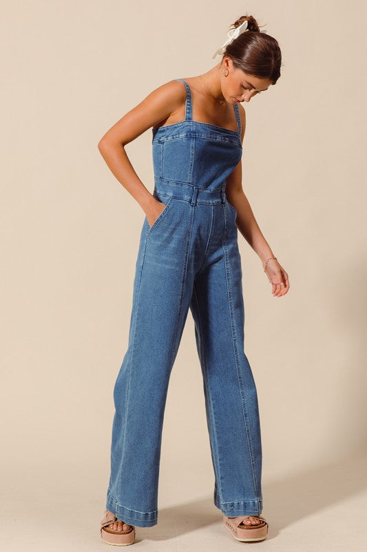 The Gemma Denim Jumpsuit