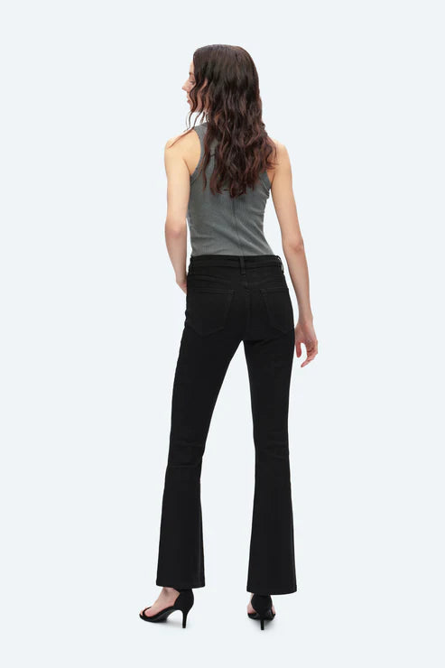 The Dawson High Rise Flare Jeans — Black