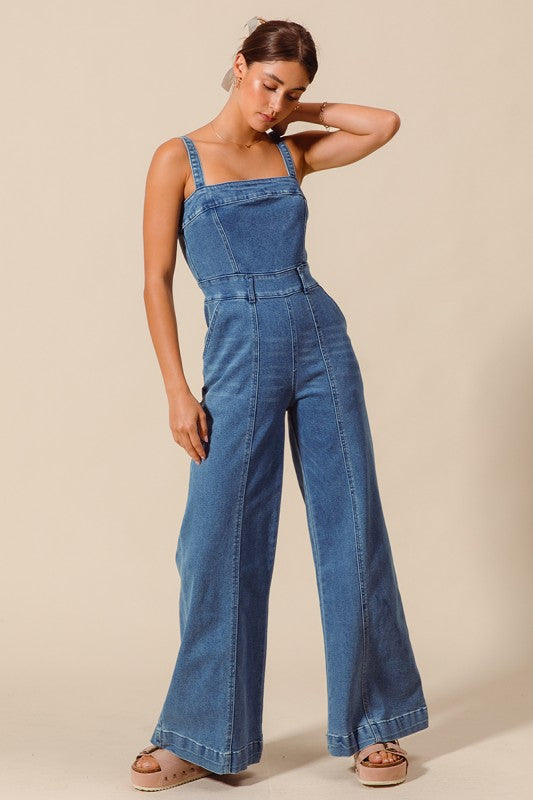 The Gemma Denim Jumpsuit