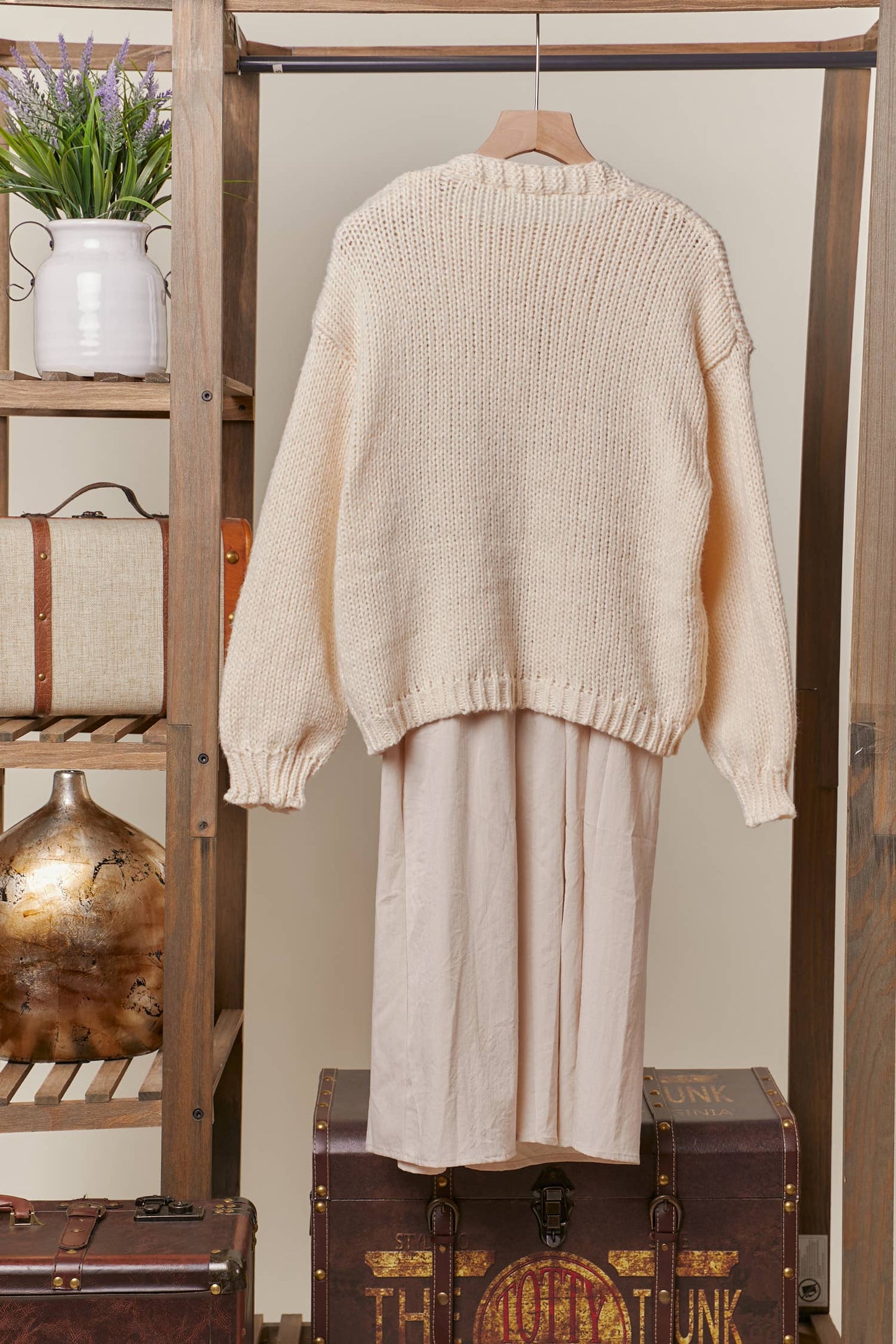 The Gabby Flower Embroidered Knit Cardigan