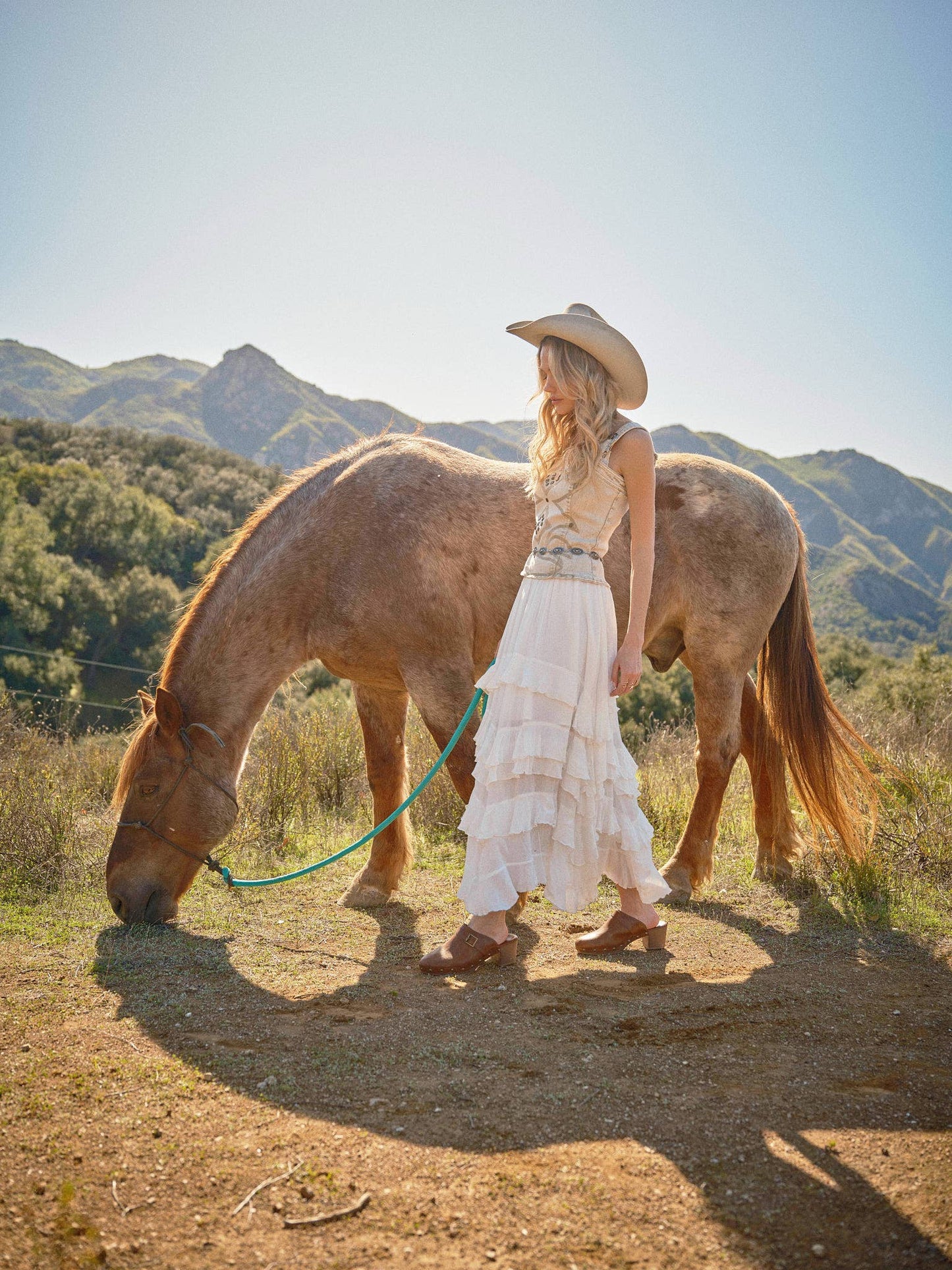 The Dani Crinkle Smocked Waist Maxi Skirt