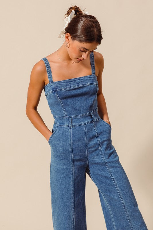 The Gemma Denim Jumpsuit