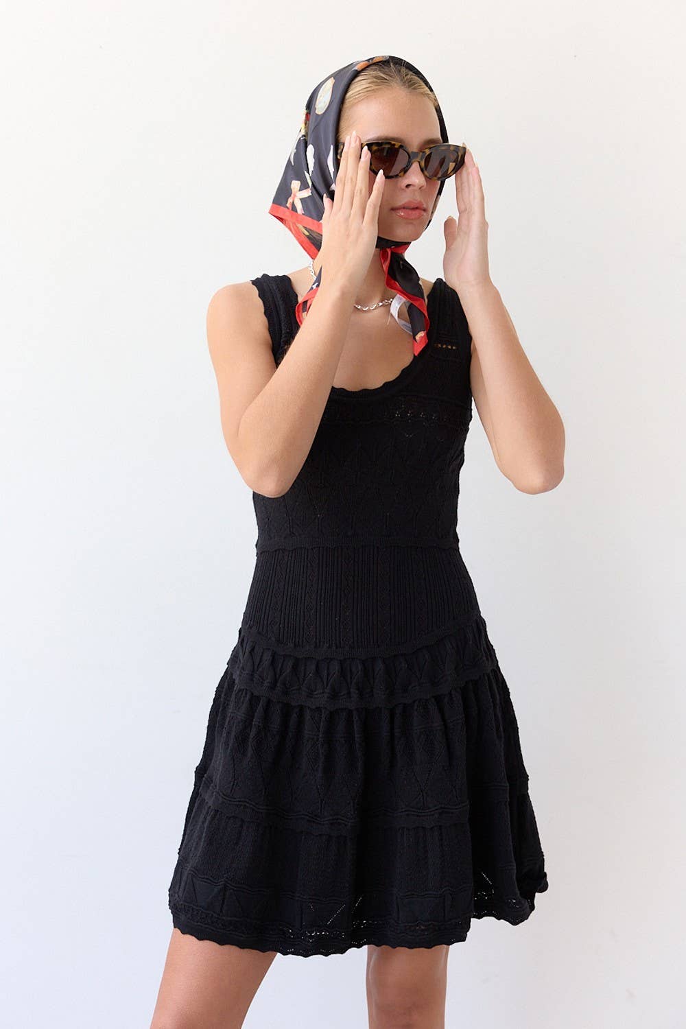 The Ava Fit and Flare Knit Dress