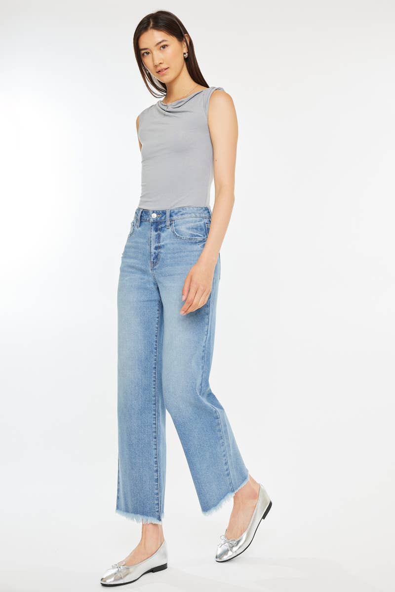 The Denise High Rise Slim Wide Leg