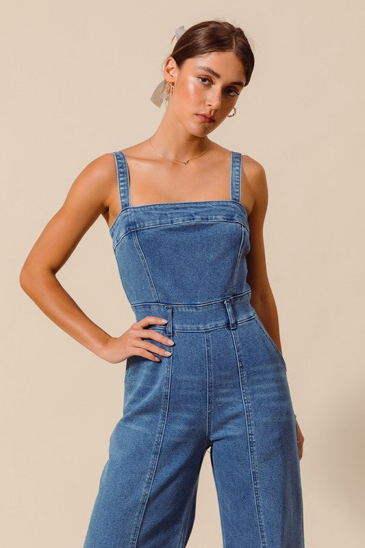 The Gemma Denim Jumpsuit