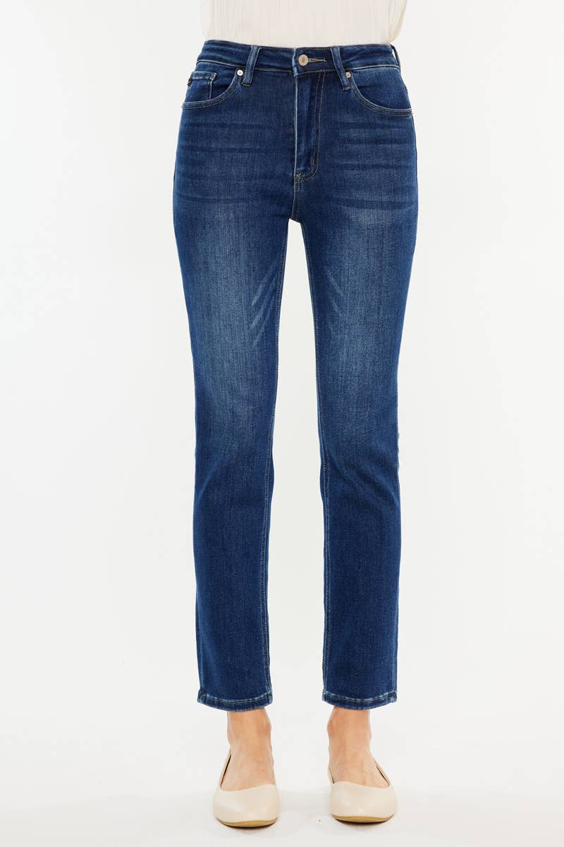 The Carol High Rise Slim Straight Jeans