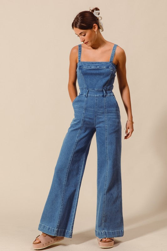 The Gemma Denim Jumpsuit