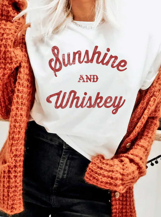 SUNSHINE AND WHISKEY GRAPHIC TSHIRTS