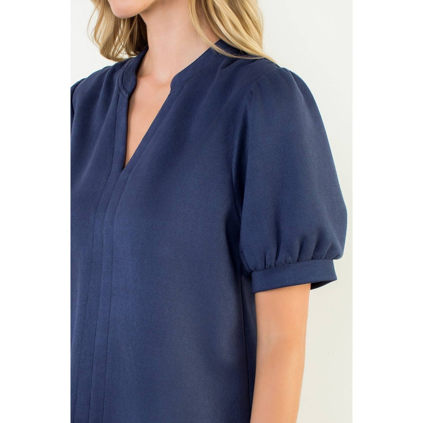 The Veronica Faux Suede Blouse