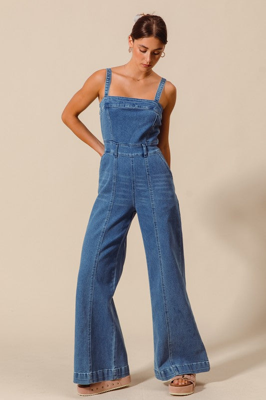 The Gemma Denim Jumpsuit