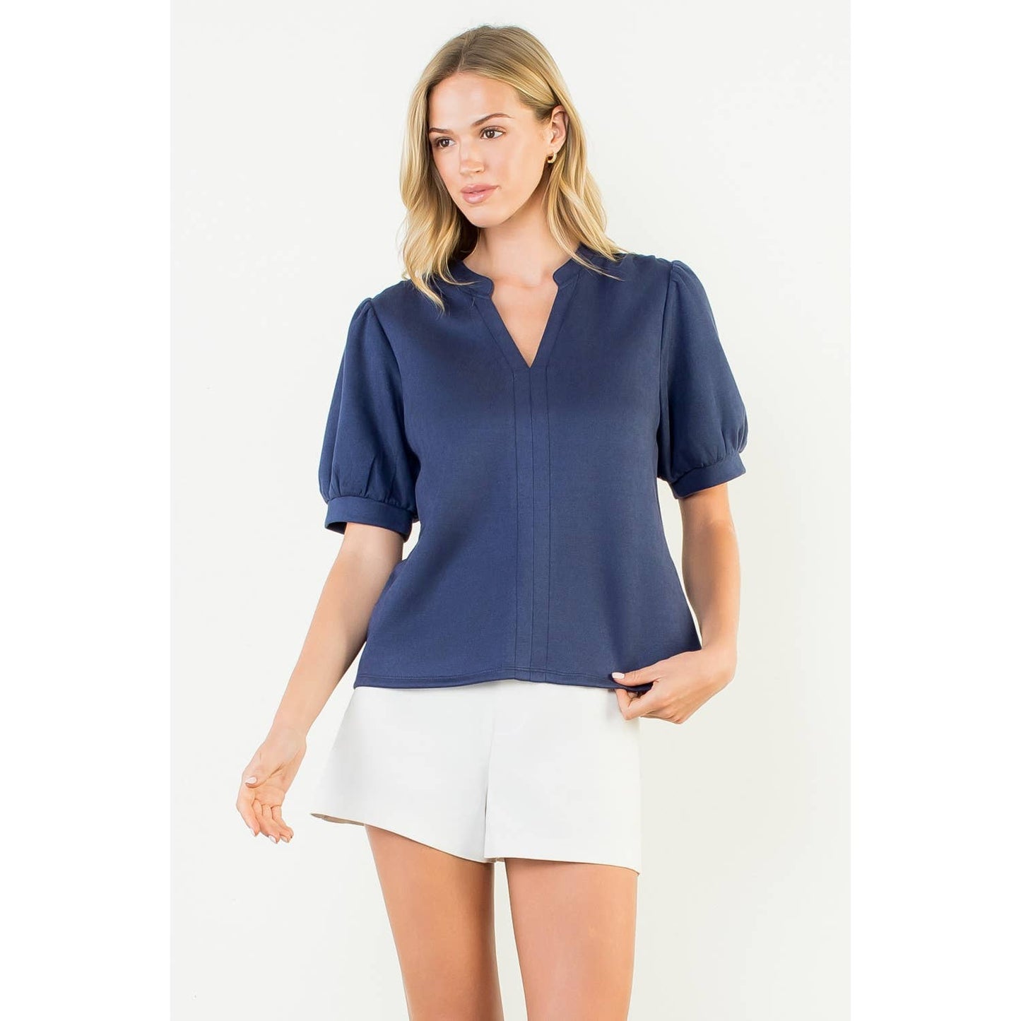 The Veronica Faux Suede Blouse