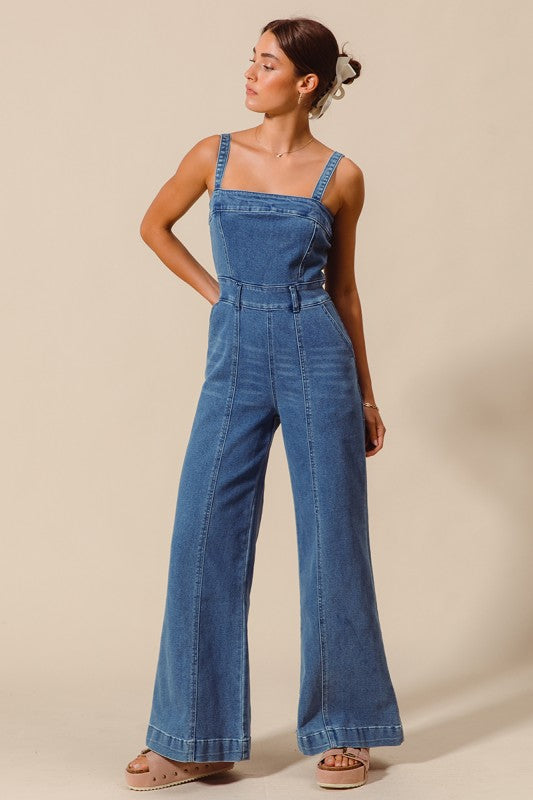 The Gemma Denim Jumpsuit