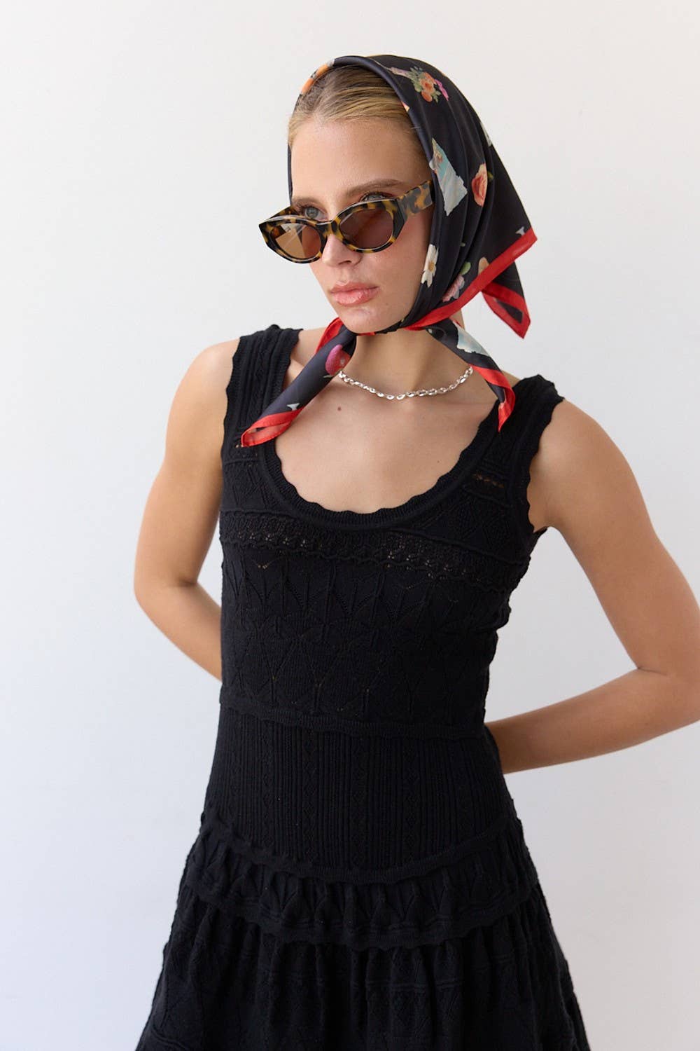 The Ava Fit and Flare Knit Dress