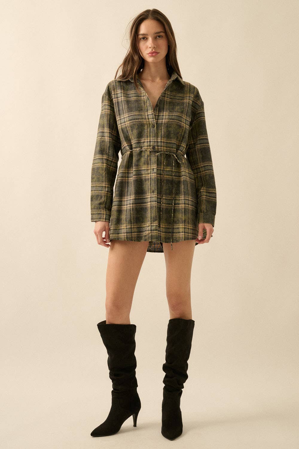 The Saddle Creek Plaid Romper