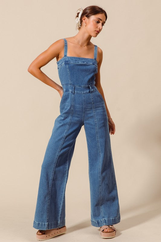 The Gemma Denim Jumpsuit