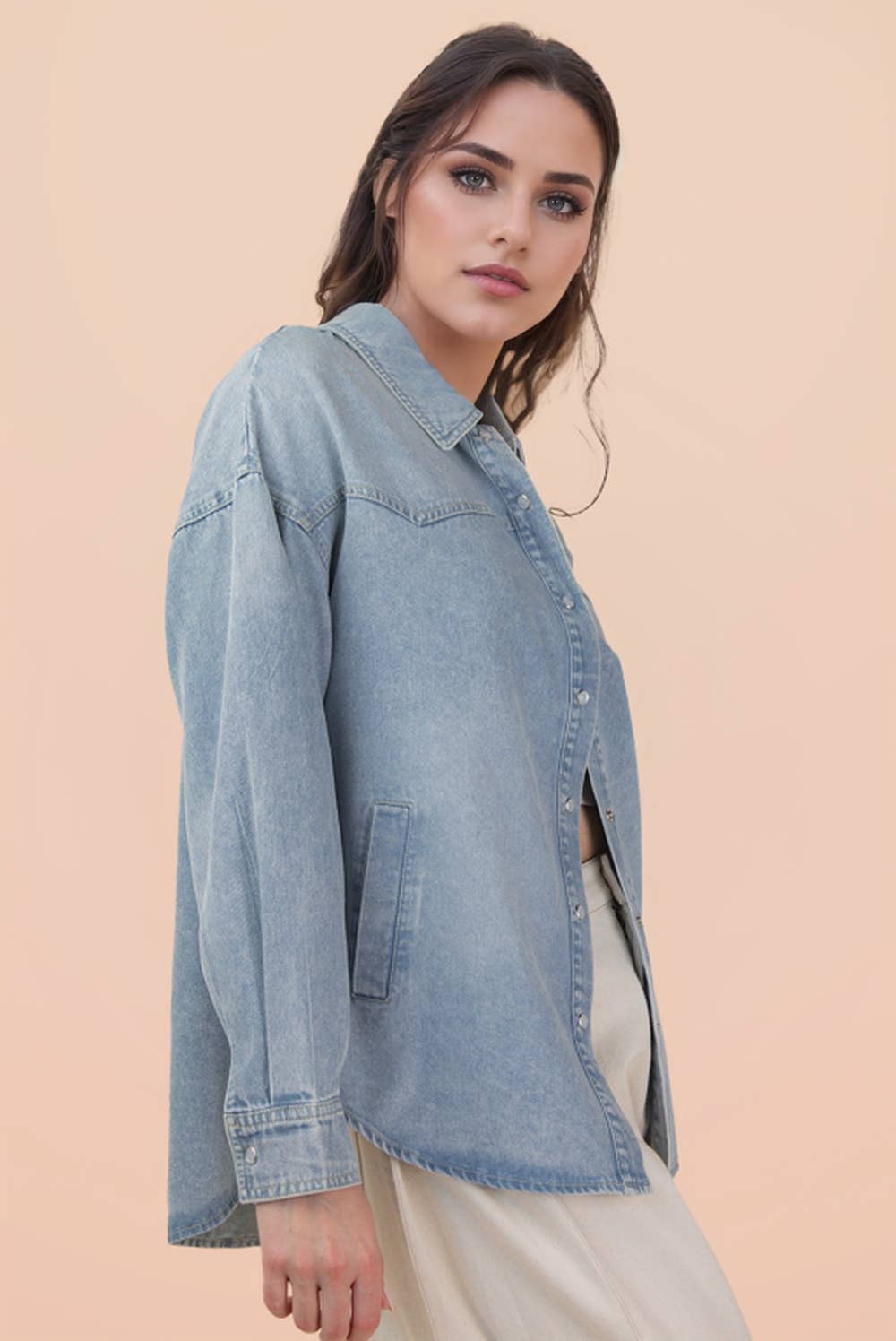 The Layne Denim Shirt Jacket
