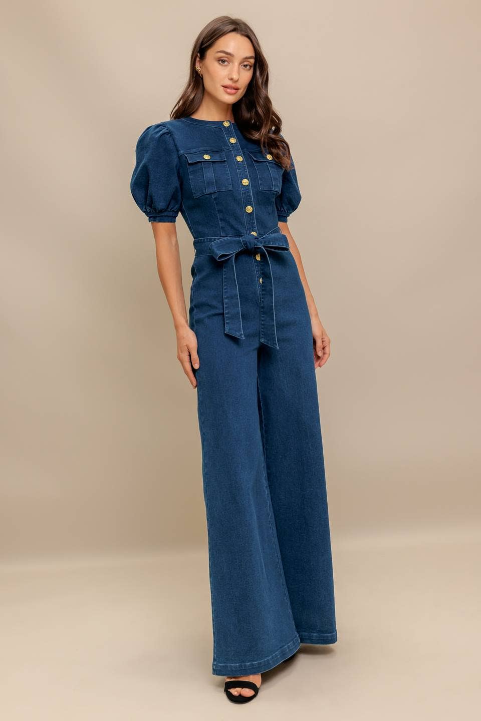 The Western Belle Belted Jumpsuit
