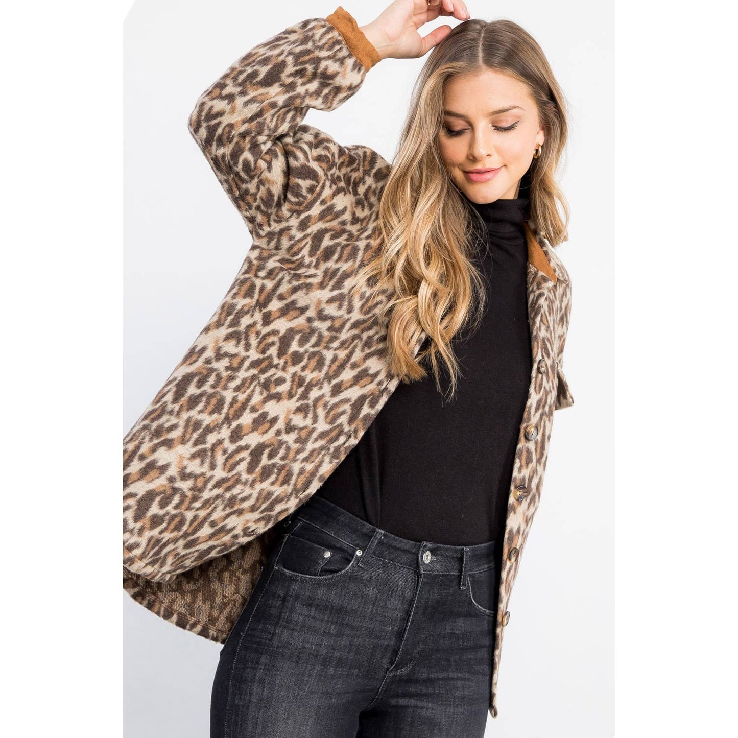 Wild Side Leopard Print Shacket