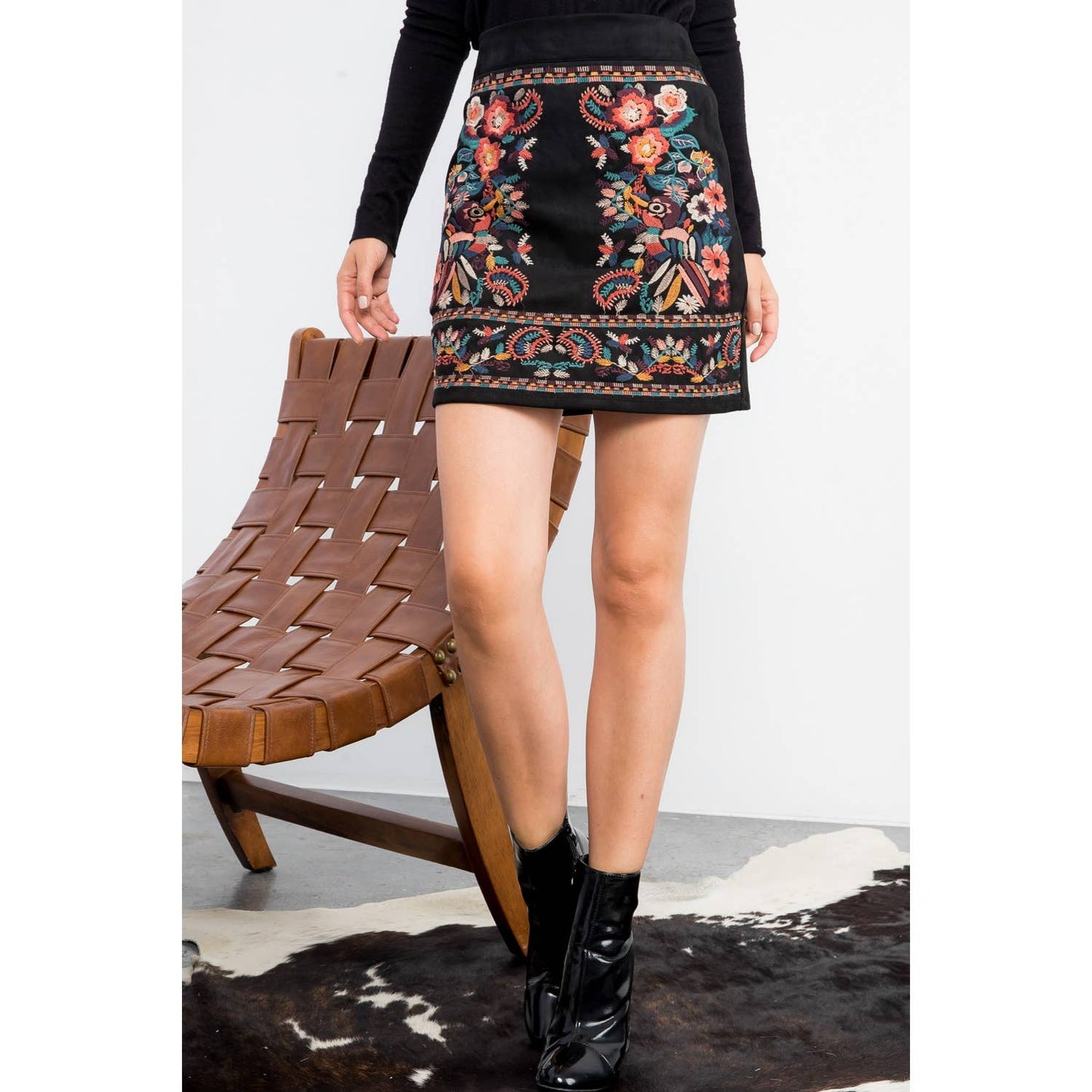 The Mariposa Embroidered Skirt