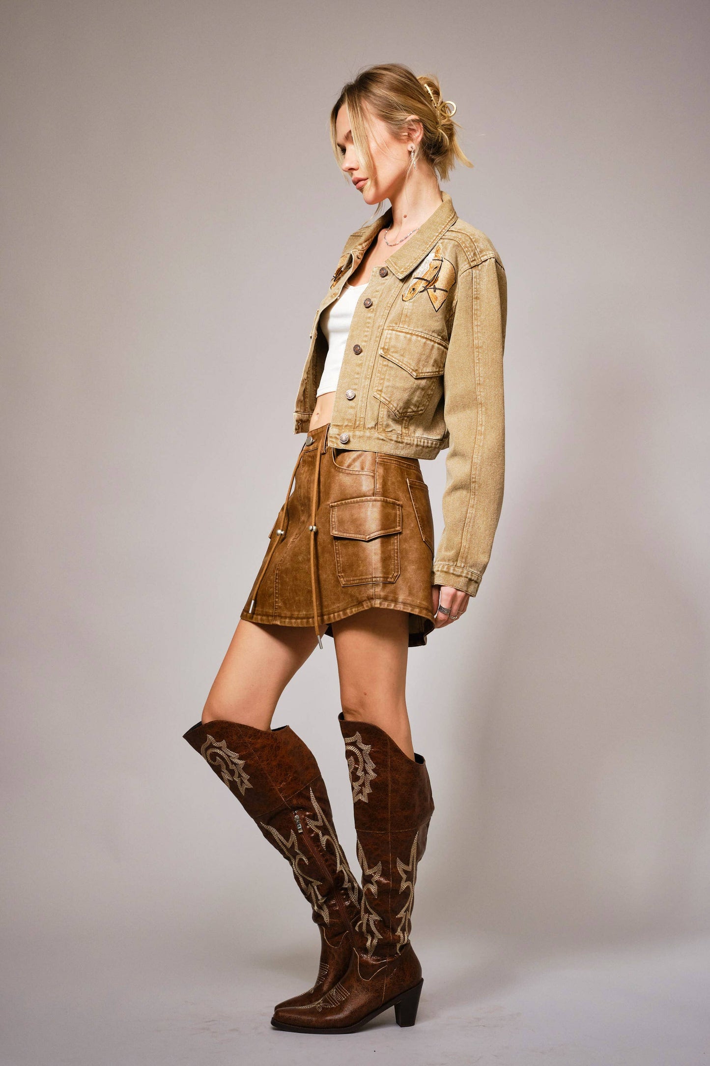 The Madison Embroidered Denim Jacket