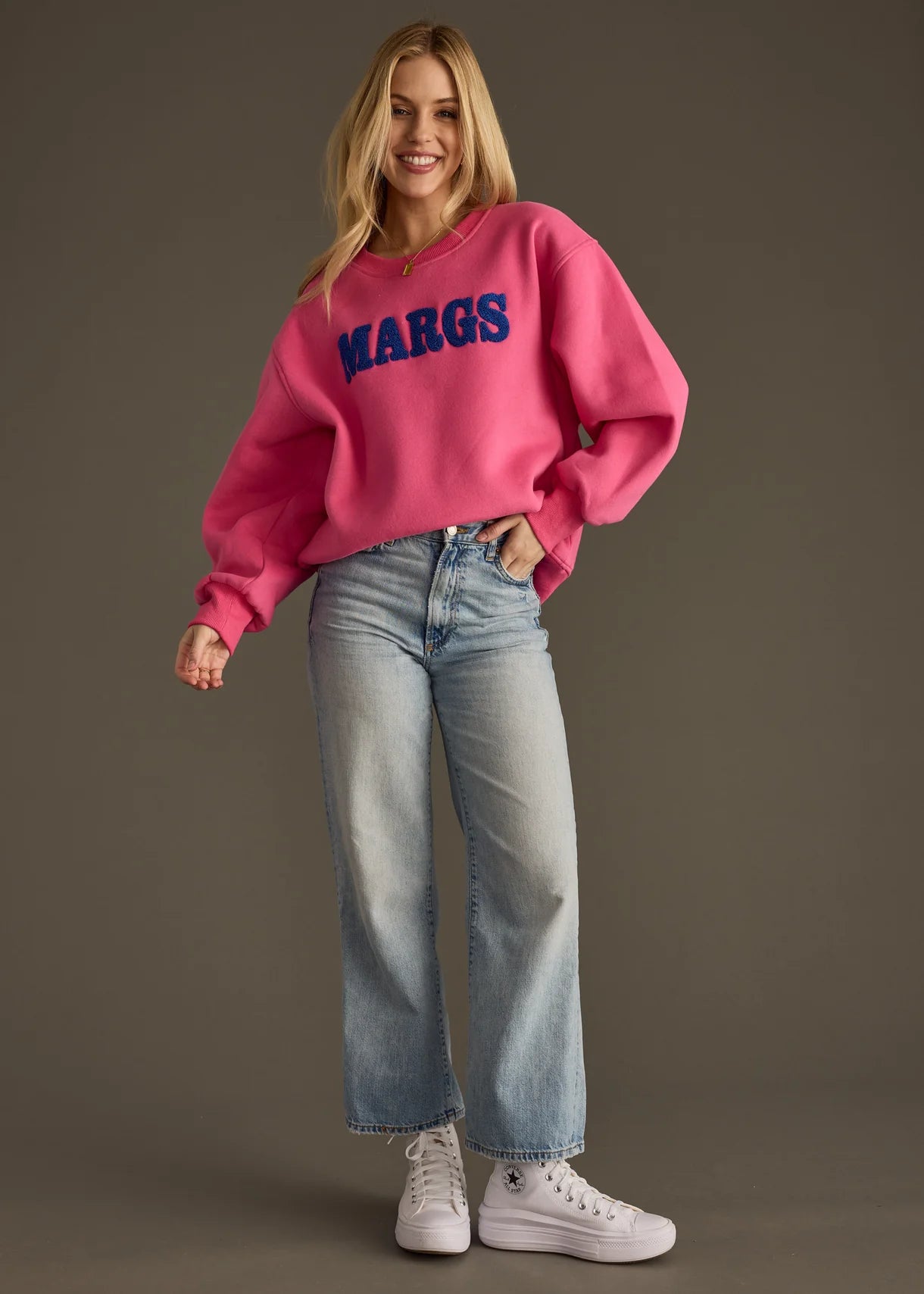 The Margs Bright Pink Sweatshirt