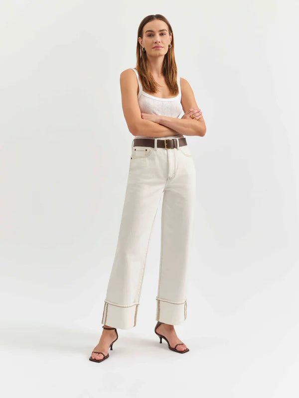 Eastside High Rise Loose in Vanilla