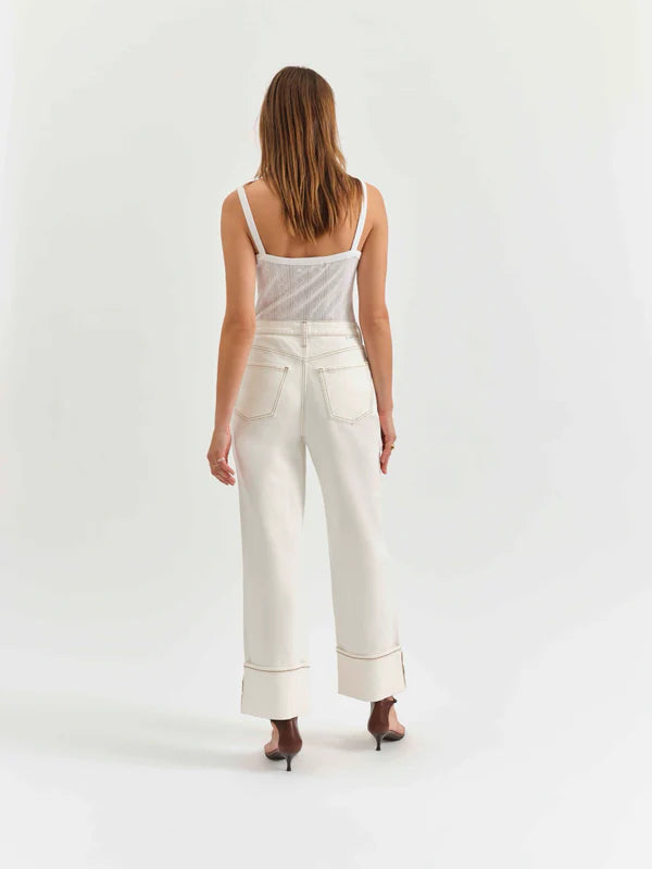 Eastside High Rise Loose in Vanilla