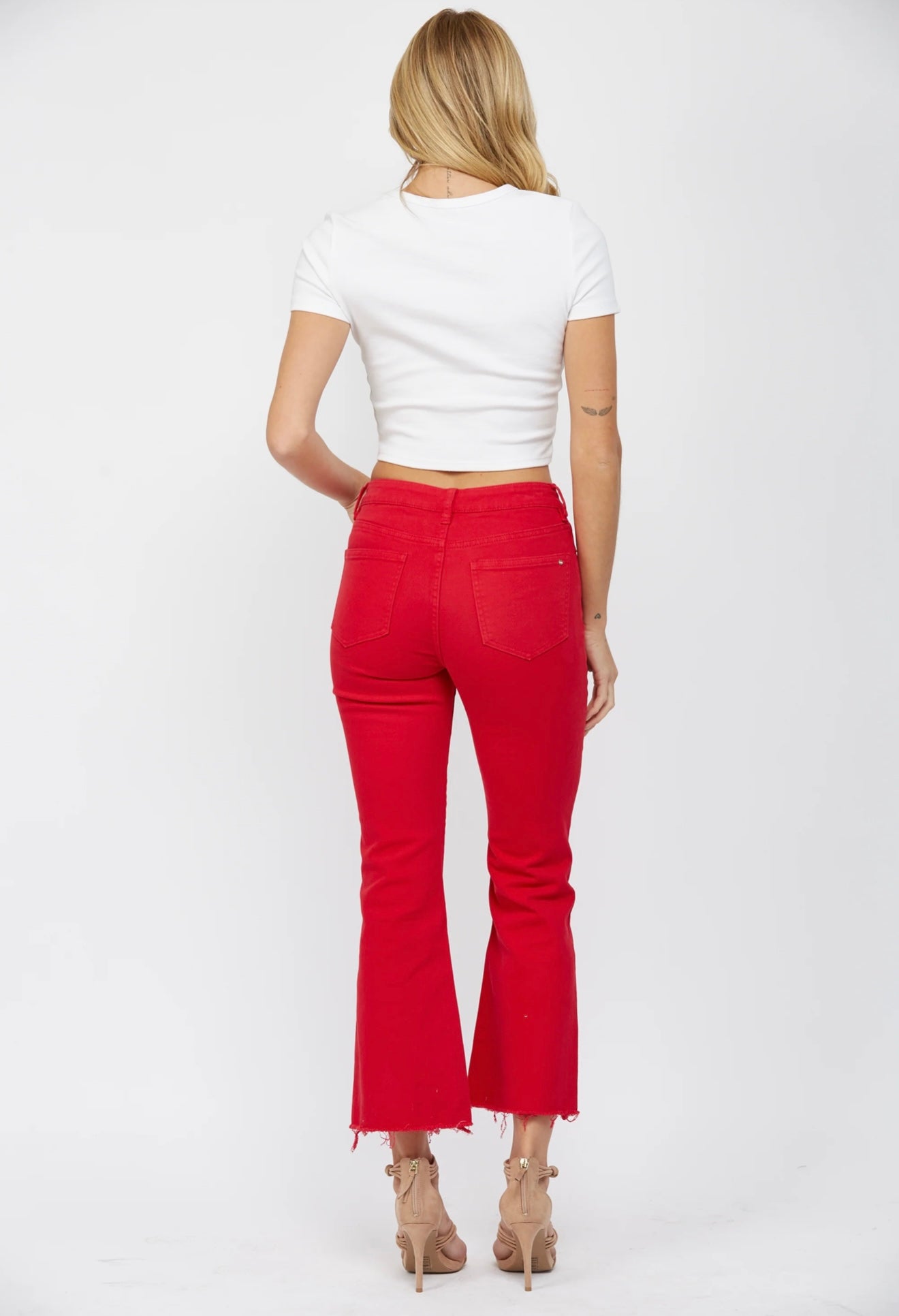 The Firecracker Flare Red Jeans