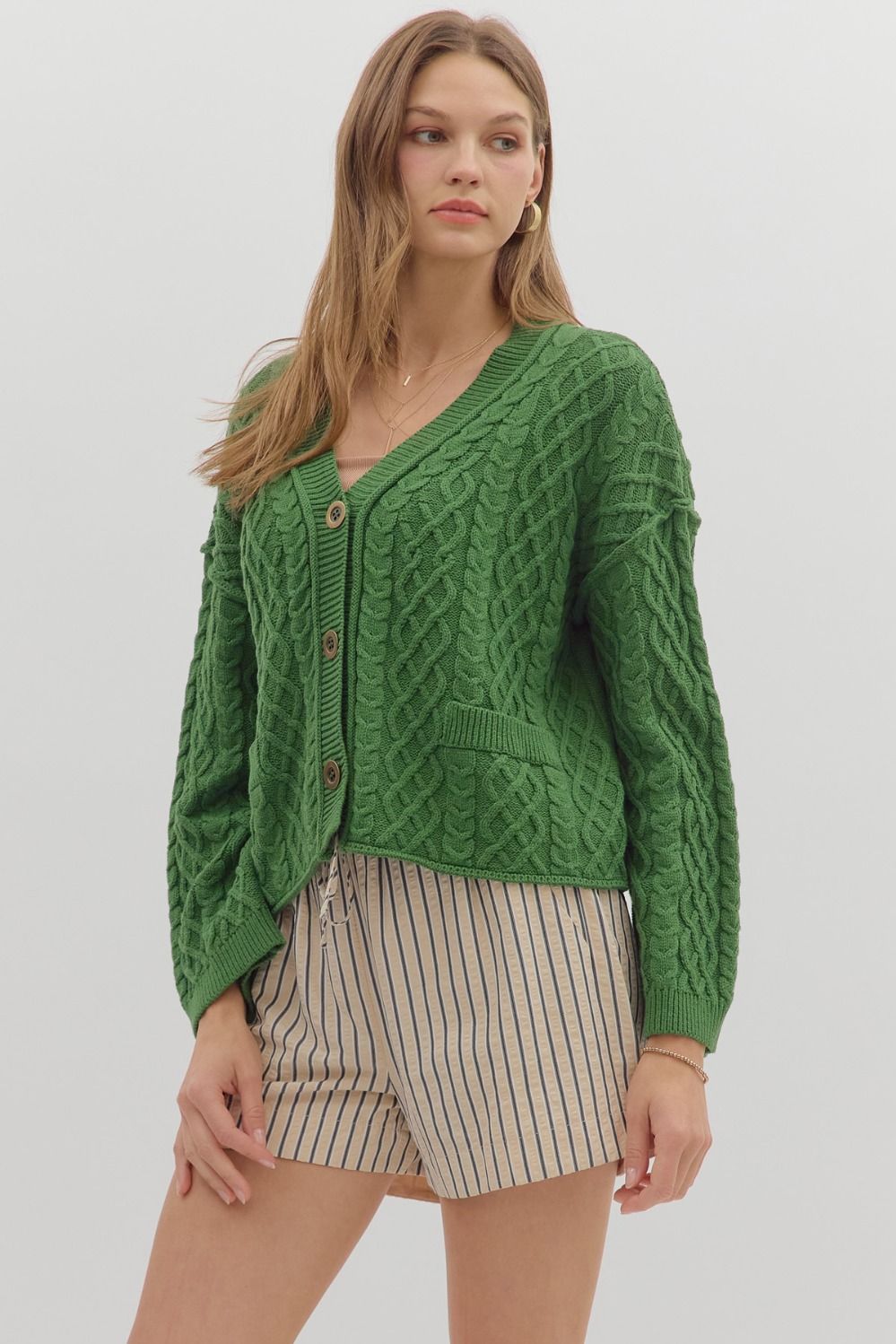 The Kelly Cable Knit Cardigan