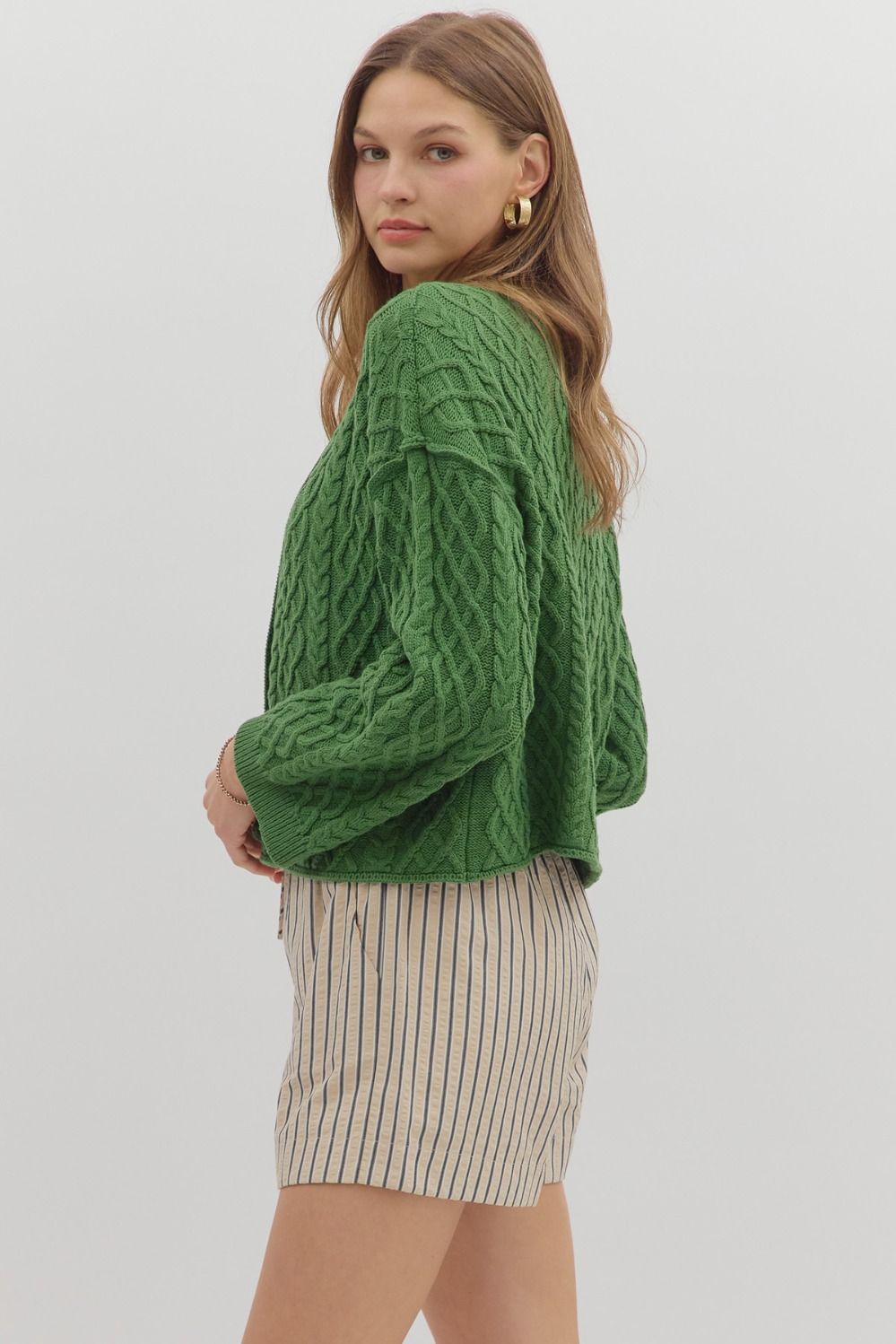 The Kelly Cable Knit Cardigan