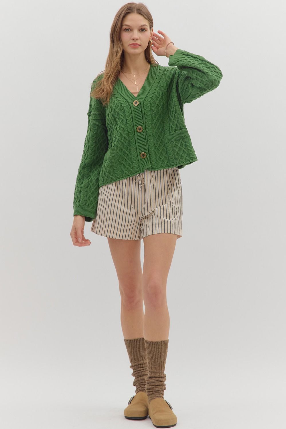 The Kelly Cable Knit Cardigan