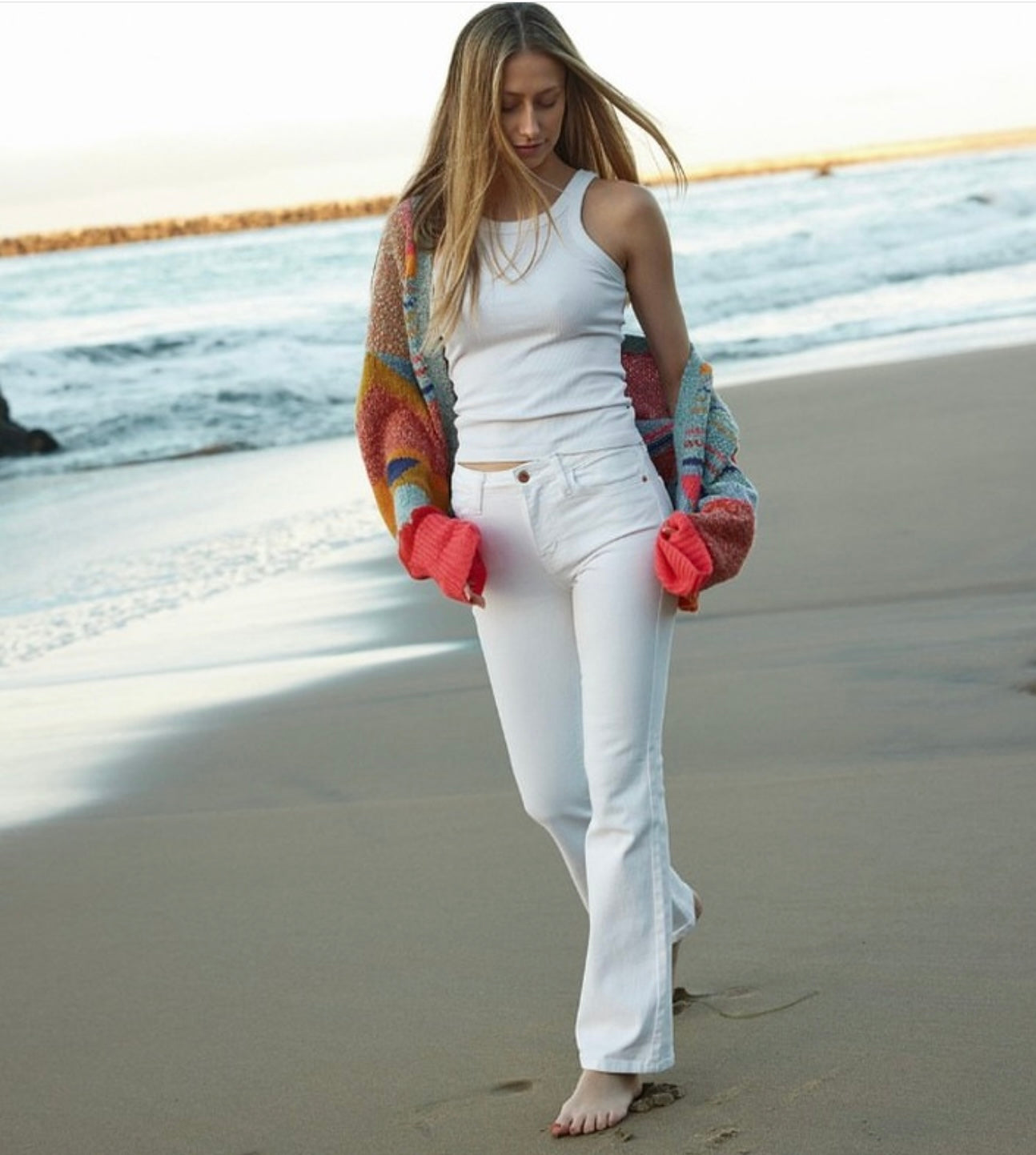 Florence Classic Bootcut White Jean