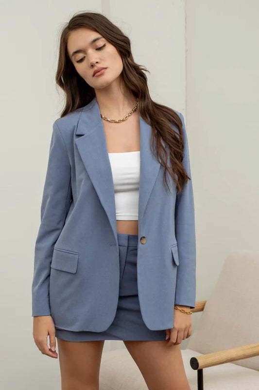 The Ashley Blue Blazer with Stretch