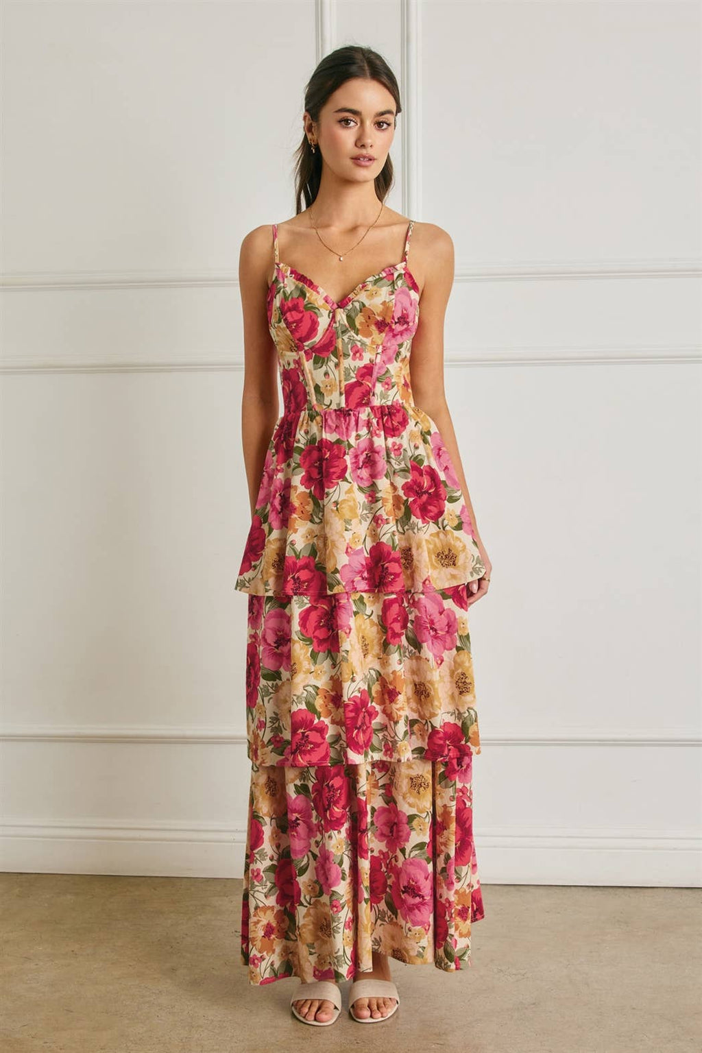 The Petal Pop Corset Layered Dress