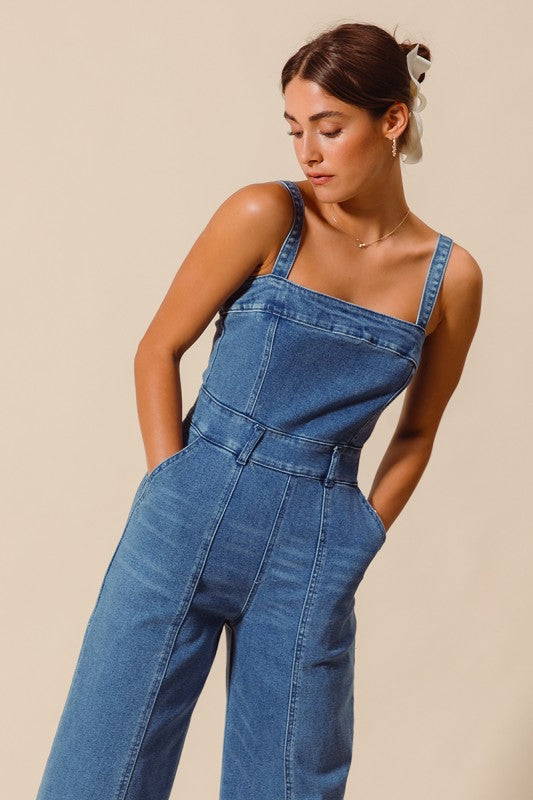 The Gemma Denim Jumpsuit