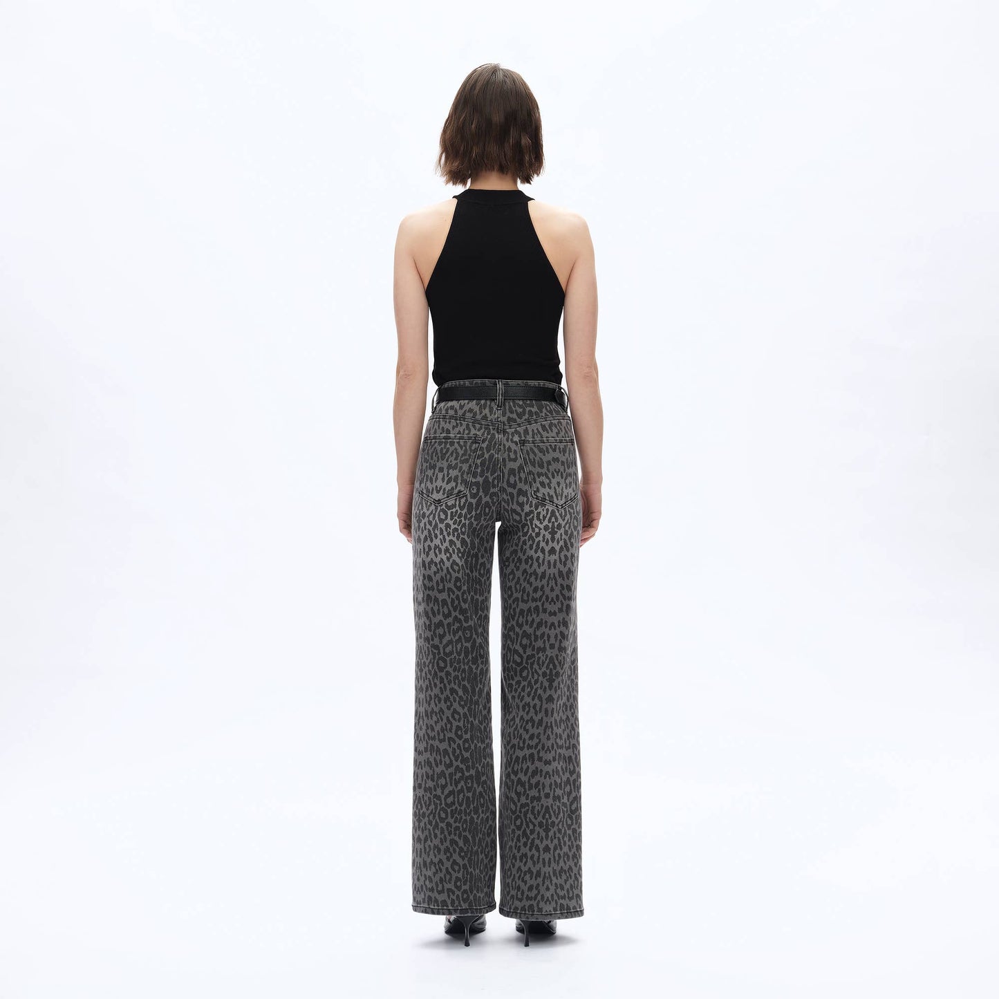 The Callie Cowgirl Black Leopard Jeans