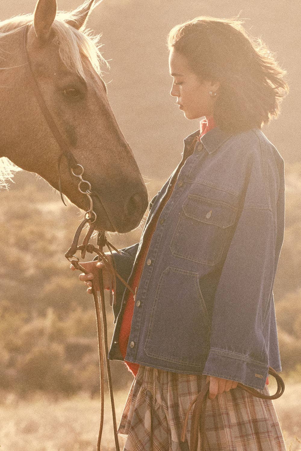 The Western Blues Ombre Oversized Denim Jacket